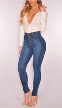 Load image into Gallery viewer, America trousers High waist elastic force Slim fit cowboy jeans

