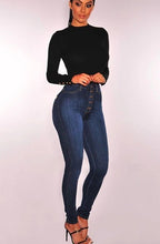 Load image into Gallery viewer, America trousers High waist elastic force Slim fit cowboy jeans
