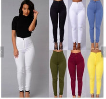 Load image into Gallery viewer, Denim Skinny Leggings Pants High Waist Stretch Jeans Pencil Trousers Plus Size S-4XL
