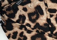 Load image into Gallery viewer, Women Leopard print V-neck high waist heavy chiffon dresses for women (S-XXL) PLUS SIZE
